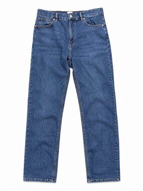 French Connection Women’s Size 8 Straight Leg Blue Stretch Jeans 30.5” Inseam